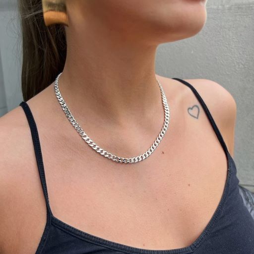 Find Halskæde, panser facet kæde, sterlingsølv, 45-50 cm 5mm hos Beadhouse of Copenhagen i dag, med en altid hurtig levering!