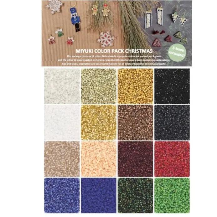 Delica-Glasperlen, Miyuki-Perlen, mit 16 gemischten Krea-Farben