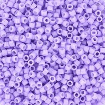 Lilla glasperler, miyuki delica beads, duracoat opaque dyed columbine Krea