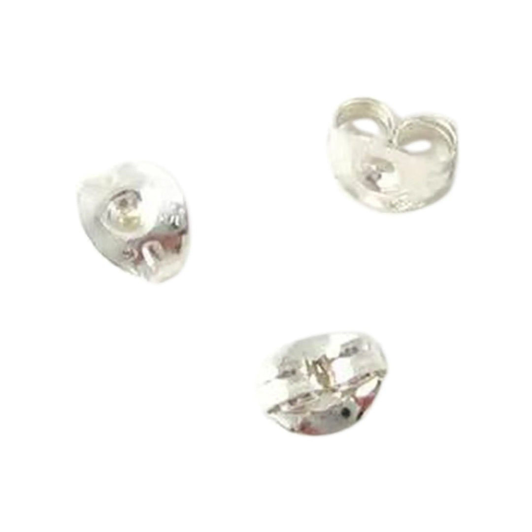 Rückstopfen für Ohrstöpsel aus versilbertem Messing für 0,8-1,0 mm-Stecker 