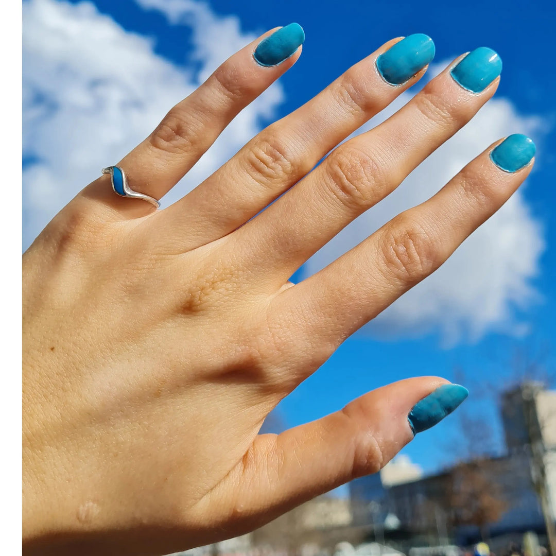 Fingerring til børn, lille turkis, sterlingsølv Beadhouse of Copenhagen