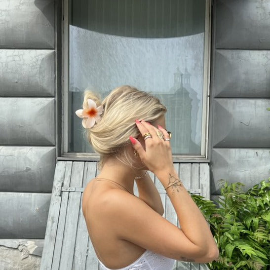 Find Hårklemme, blomst, flere farver hos Beadhouse of Copenhagen i dag, med en altid hurtig levering!
