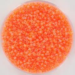 Orange glasperler, miyuki delica beads, luminous bittersweet Krea