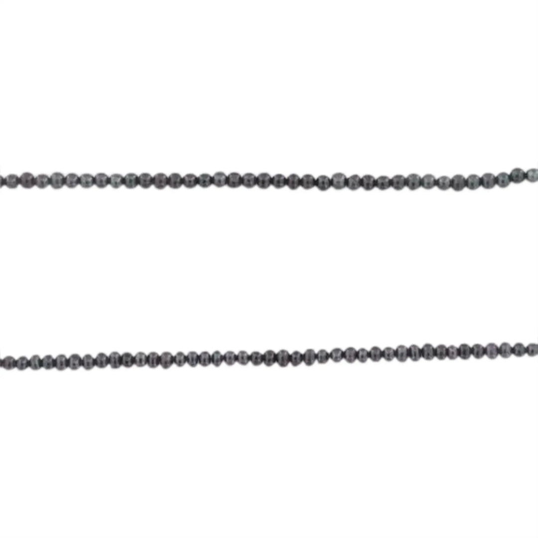 Süßwasserperlen, Schnur, schwarz kartoffelgefärbt, 40 cm/3 x 4 mm, Großeinkauf 