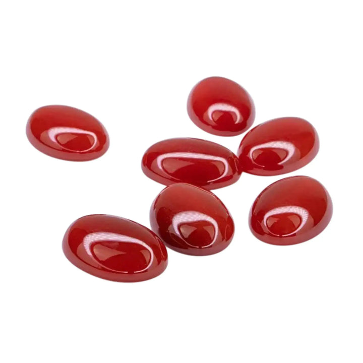 Cabochon, Karneol, oval, ca. 6–14 mm, 1–10 Stk 