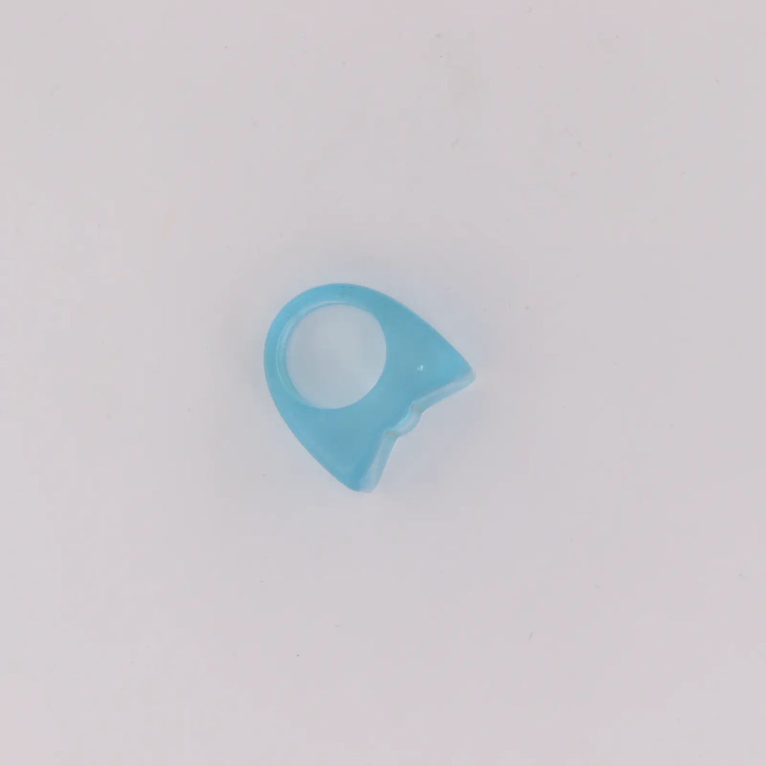 Fingerring, chunky ring i plastik, flere varianter 