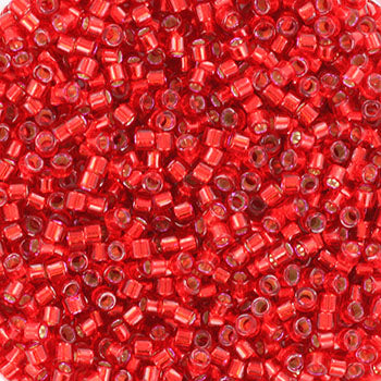 Find Røde glasperler, miyuki delica beads, dyed red silverlined hos Beadhouse of Copenhagen i dag, med en altid hurtig levering!