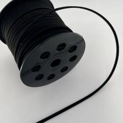 Snor, sort, ruskind, 3 mm x 1,5 m Tax