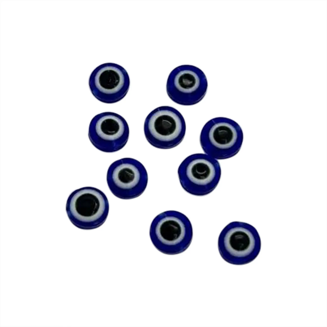 Kunststoff-Perle für den bösen Blick – 10 x 5 mm 