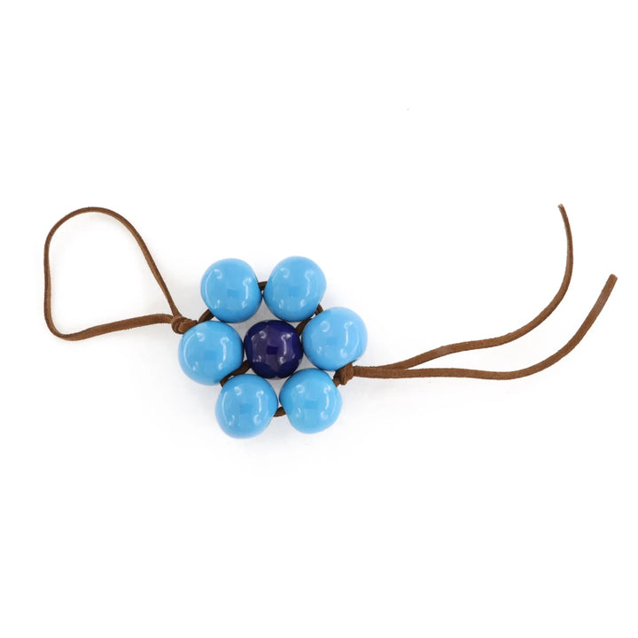 Taschenanhänger, Blume, Keramik, braunes Wildleder, mehrere Varianten Beadhouse von Kopenhagen