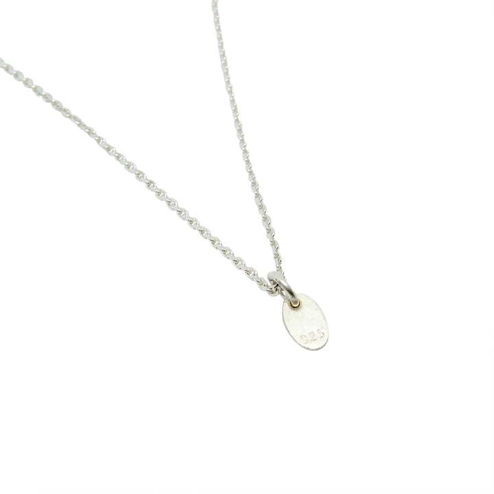Anhänger, kleines ovales Dach, Sterlingsilber 