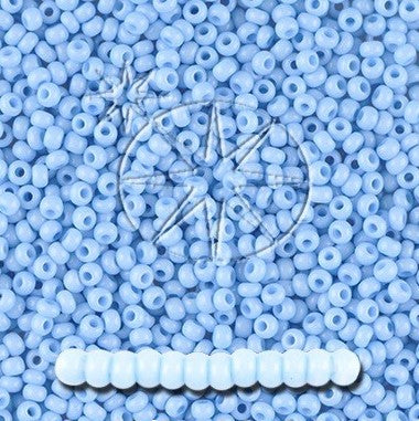 Find Blå glasperler, preciosa, light blue dyed chalkwhite, storkøb hos Beadhouse of Copenhagen i dag, med en altid hurtig levering!