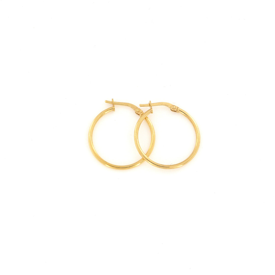 Find Øreringe, hoops, forgyldt sterlingsølv, 23 x 1,5 mm, 101c hos Beadhouse of Copenhagen i dag, med en altid hurtig levering!