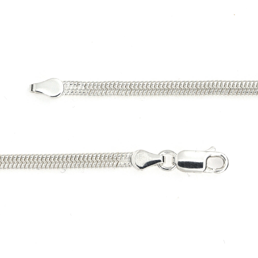 Find Halskæde, dobbelt snake mat, sterlingsølv, 40-50 cm/3,5 mm hos Beadhouse of Copenhagen i dag, med en altid hurtig levering!