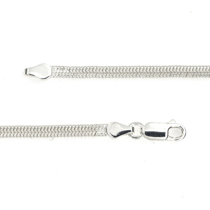 Find Halskæde, dobbelt snake mat, sterlingsølv, 40-50 cm/3,5 mm hos Beadhouse of Copenhagen i dag, med en altid hurtig levering!
