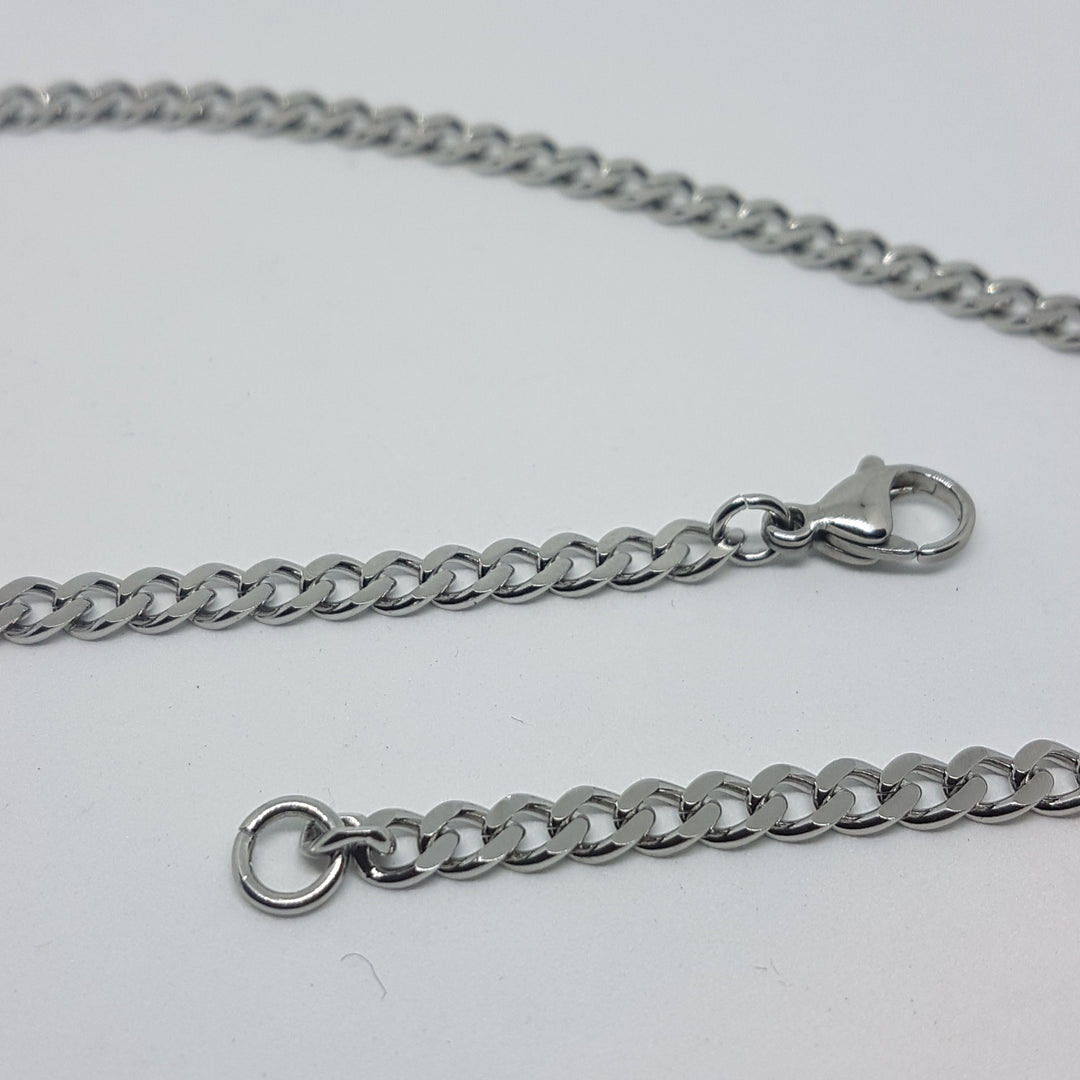 Find Halskæde, panser facet kæde, stål, 40-60 cm/4 mm hos Beadhouse of Copenhagen i dag, med en altid hurtig levering!