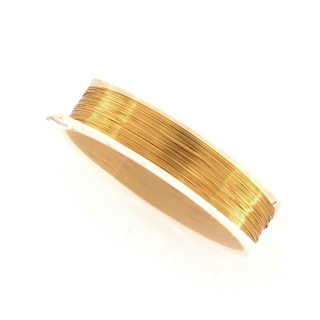 Smykketråd, wire 0,3 mm, forgyldt kobber, 10 m Tax