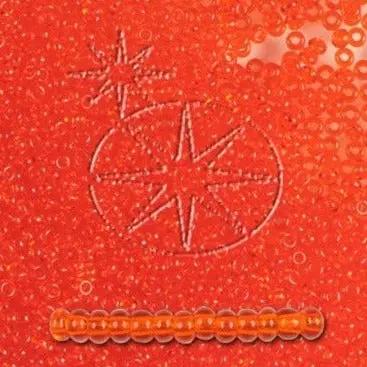 Orange glasperler, preciosa, natural transparent hyacinth, storkøb Preciosa