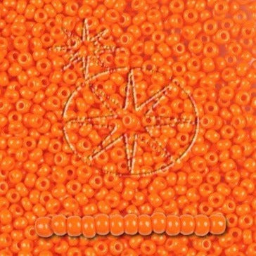 Find Orange glasperler, preciosa,  natural opaque dark orange, storkøb hos Beadhouse of Copenhagen i dag, med en altid hurtig levering!