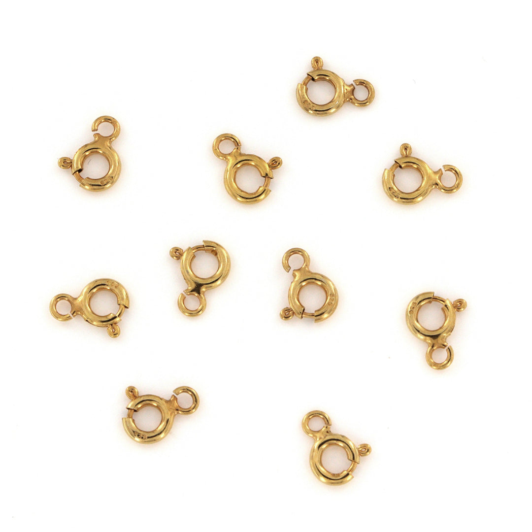 Find Fjederlås, forgyldt sterlingsølv  5,0 mm. hos Beadhouse of Copenhagen i dag, med en altid hurtig levering!