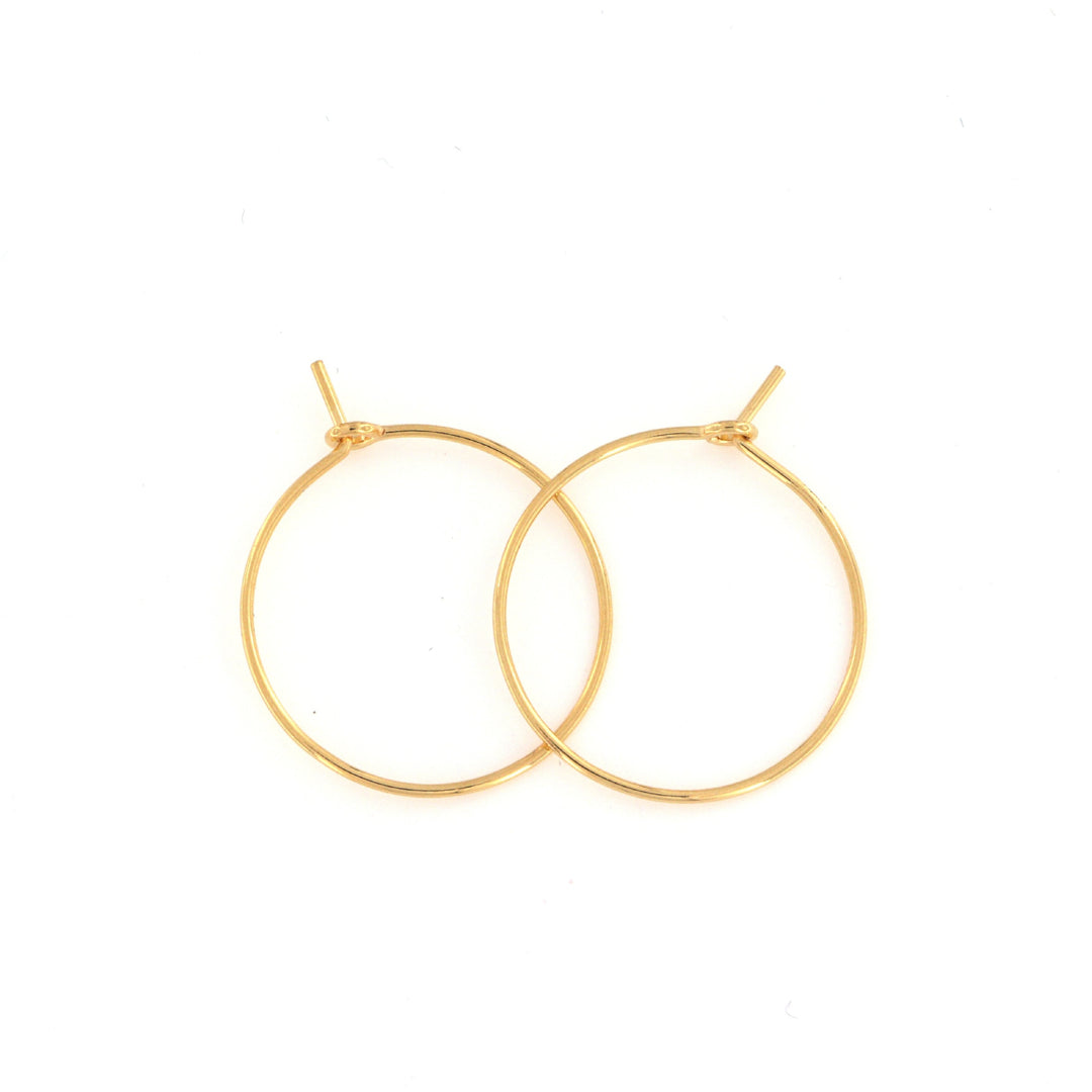 Find Monterings creoler i sterlingsølv forgyldt, 22 mm 0,8 mm hos Beadhouse of Copenhagen i dag, med en altid hurtig levering!
