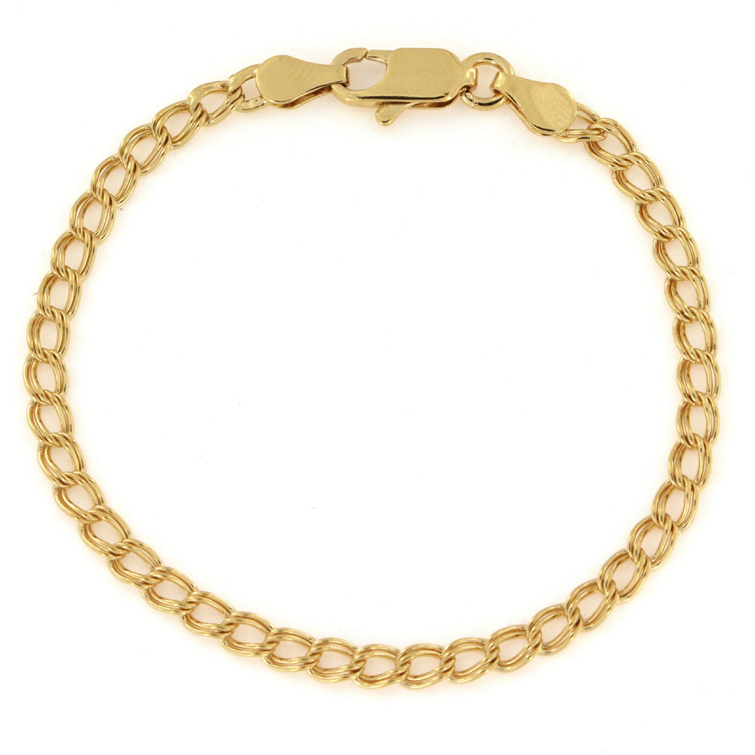 Find Armbånd, bismarck kæde, forgyldt messing,  17 cm/3,4 mm hos Beadhouse of Copenhagen i dag, med en altid hurtig levering!