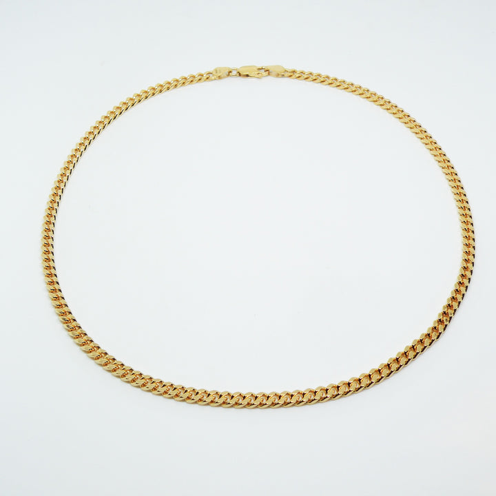 Find Halskæde, chunky panser facet kæde, forgyldt messing, 45-50 cm/3,8 mm hos Beadhouse of Copenhagen i dag, med en altid hurtig levering!