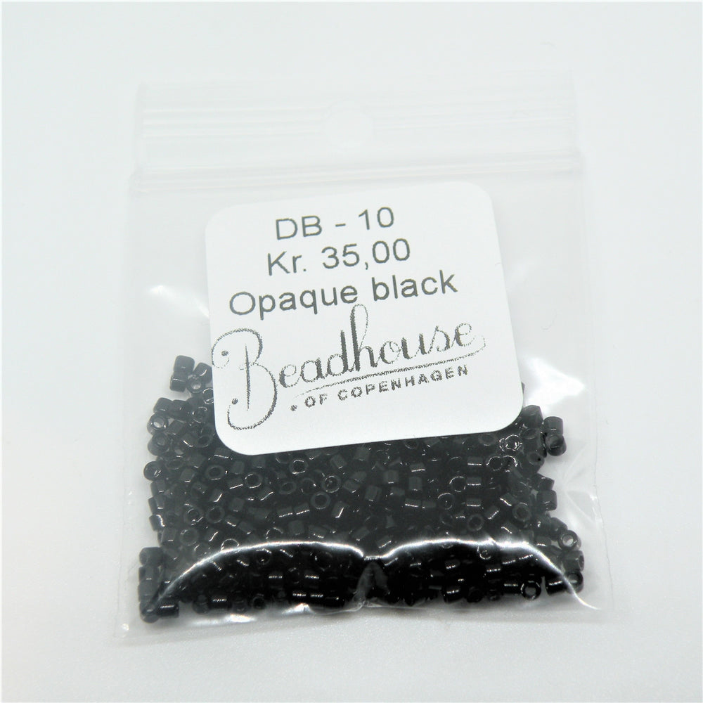 Find Sorte glasperler, miyuki delica beads, opaque black hos Beadhouse of Copenhagen i dag, med en altid hurtig levering!