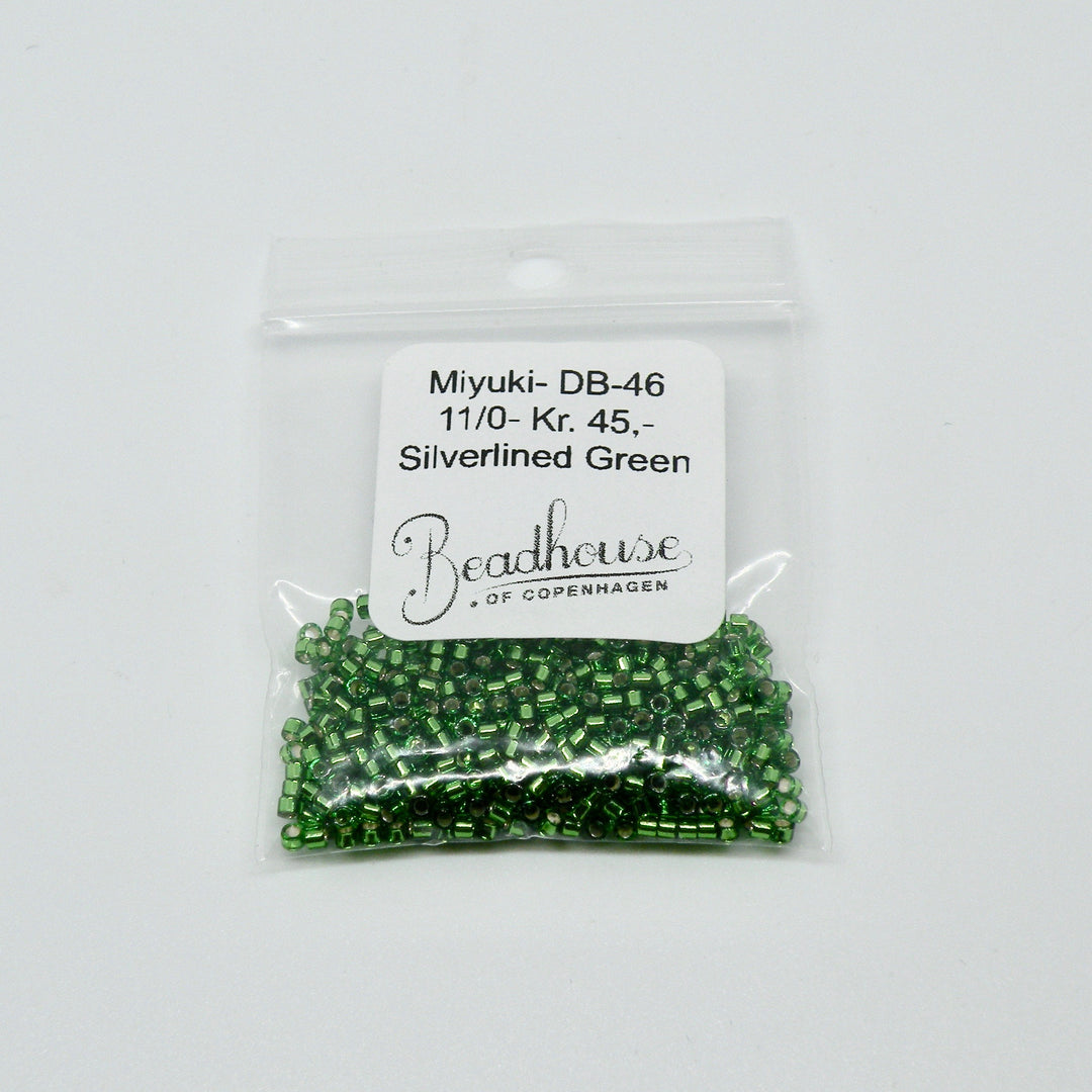 Find Grønne glasperler, miyuki delica beads, silverlined green hos Beadhouse of Copenhagen i dag, med en altid hurtig levering!