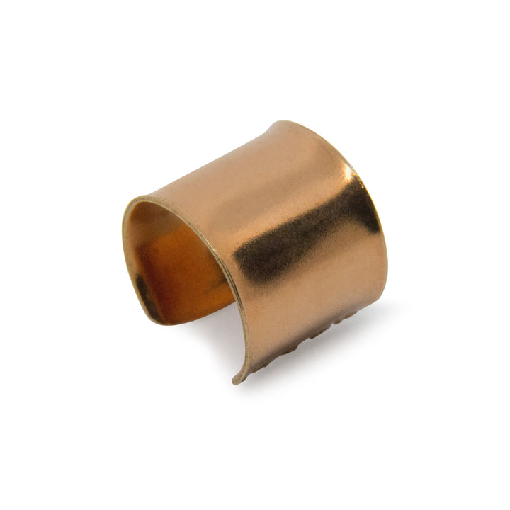 Øreringe, earcuff bred kobber, kobber