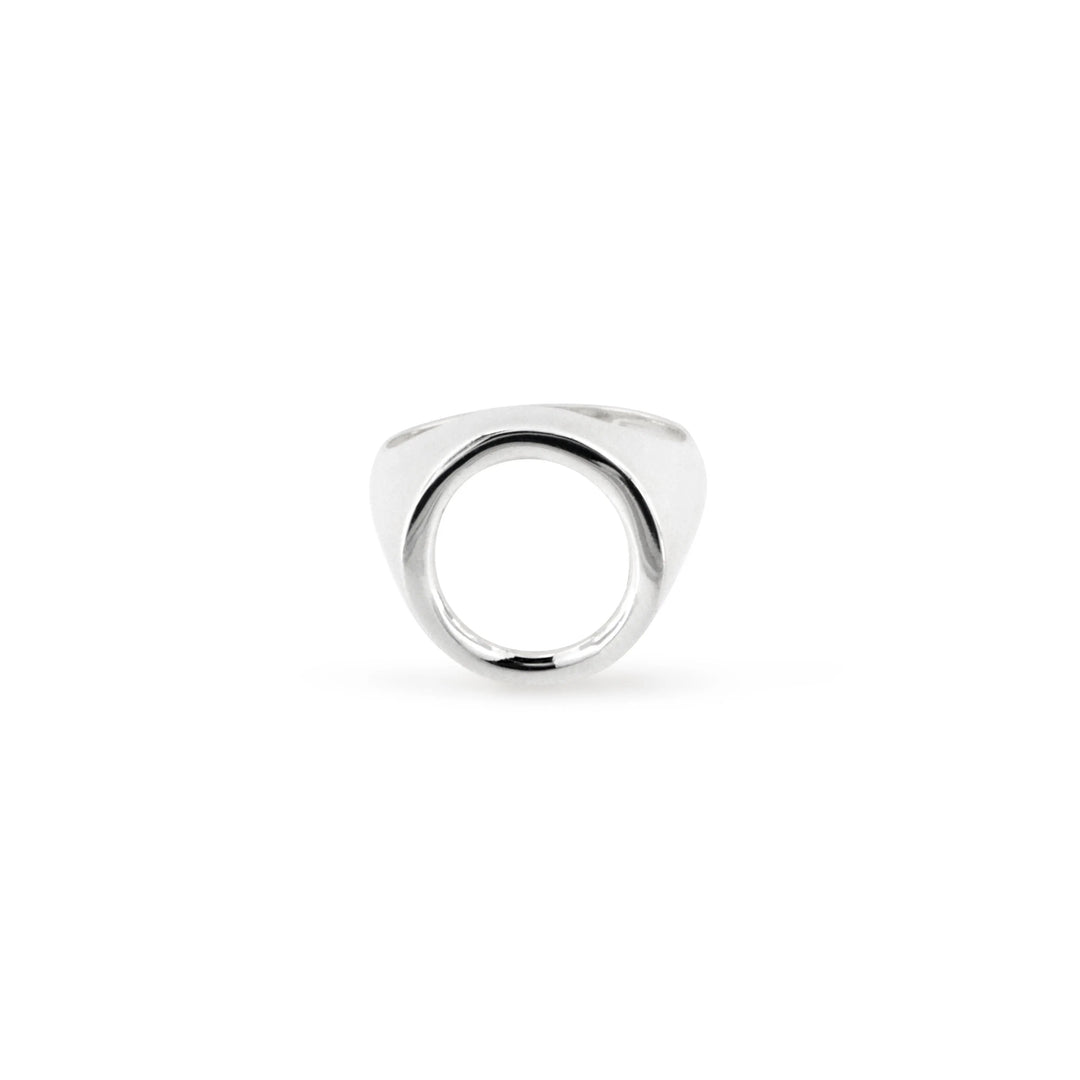 Fingerring, cirkel, forgyldt og sterlingsølv OK Silver