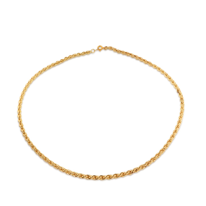 Halskæde, cordel i forgyldt messing 40-50 cm Beadhouse of Copenhagen