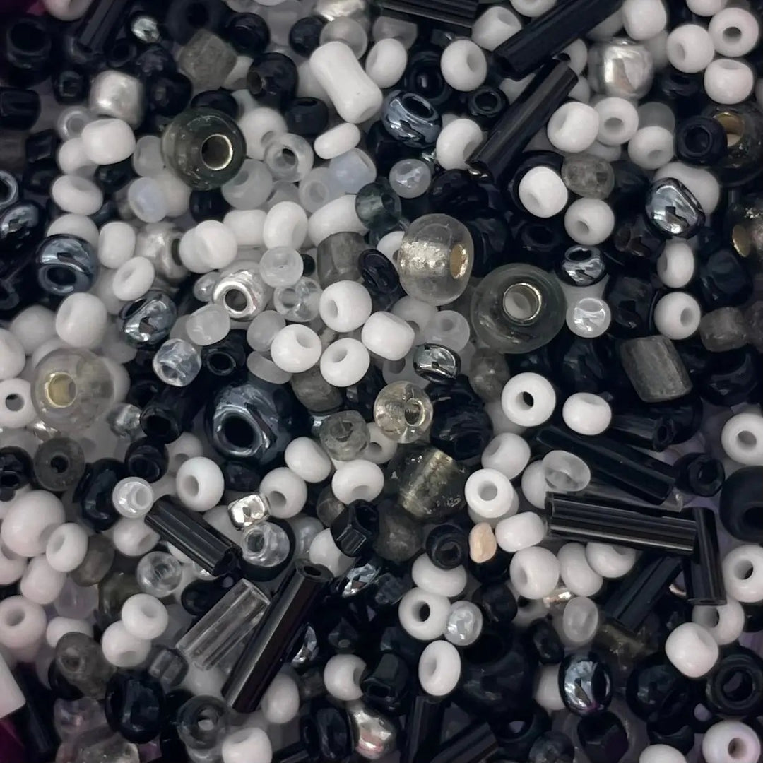 Blandede glasperler, preciosa mix, panda Preciosa BOC