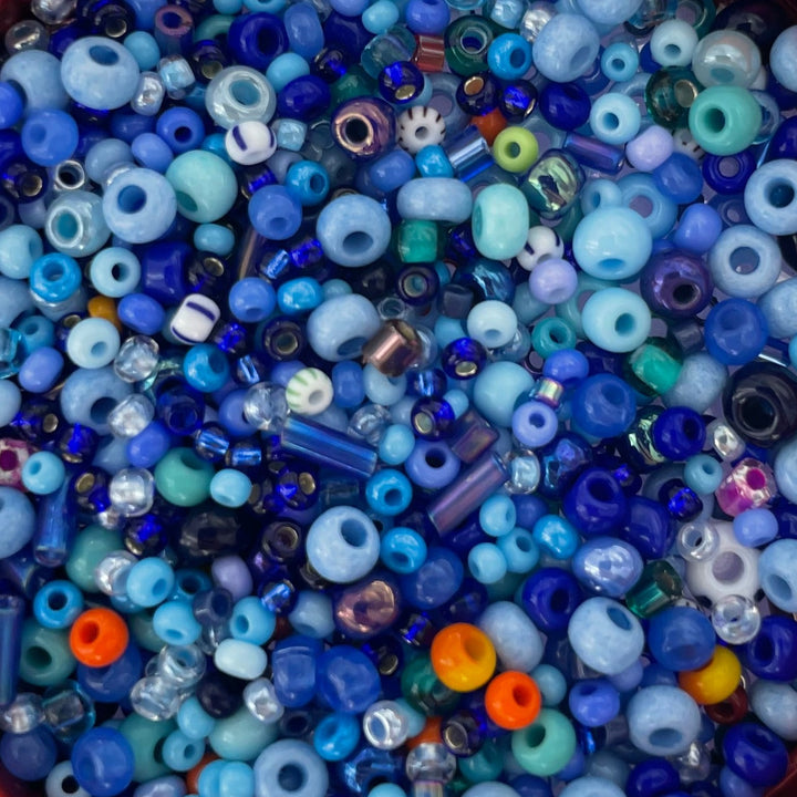 Find Diy kit, blå/orange glasperler med elastiksnor hos Beadhouse of Copenhagen i dag, med en altid hurtig levering!