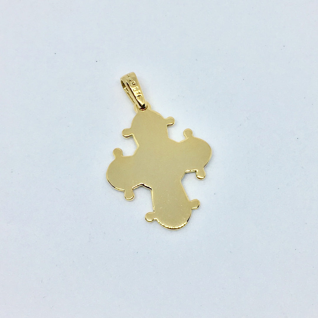Find Vedhæng, dagmarkors, forgyldt sterlingsølv, 15 x 13 mm hos Beadhouse of Copenhagen i dag, med en altid hurtig levering!