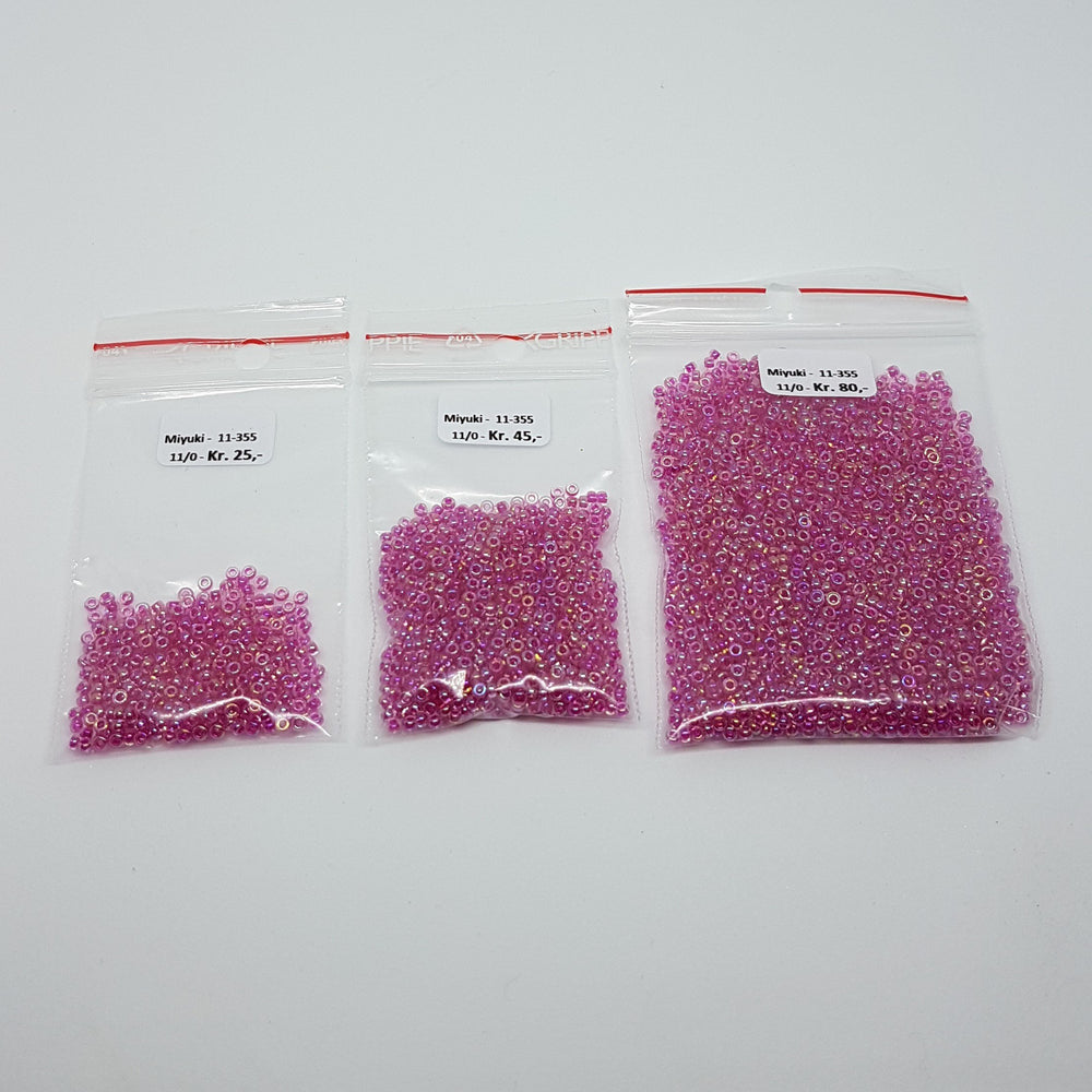 Find Pink glasperler, miyuki rocailles beads, hot pink lined crystal ab hos Beadhouse of Copenhagen i dag, med en altid hurtig levering!