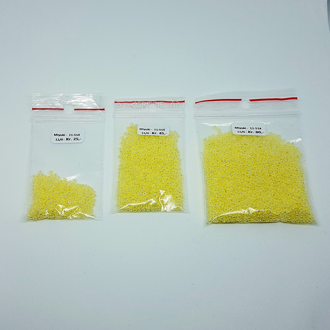 Find Gule glasperler, miyuki rocailles seed beads, ceylon lemon ice hos Beadhouse of Copenhagen i dag, med en altid hurtig levering!