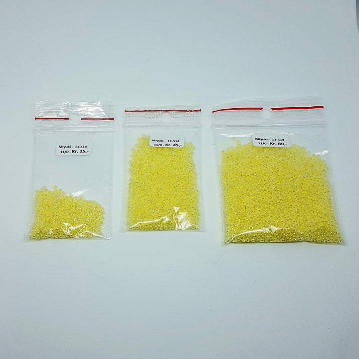 Find Gule glasperler, miyuki rocailles seed beads, ceylon lemon ice hos Beadhouse of Copenhagen i dag, med en altid hurtig levering!