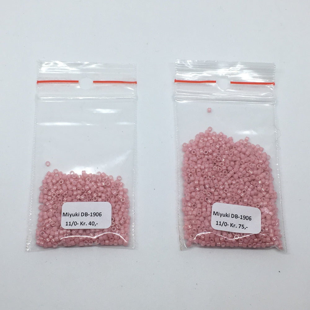 Find Lyserøde glasperler, miyuki delica beads, opaque rosewater hos Beadhouse of Copenhagen i dag, med en altid hurtig levering!