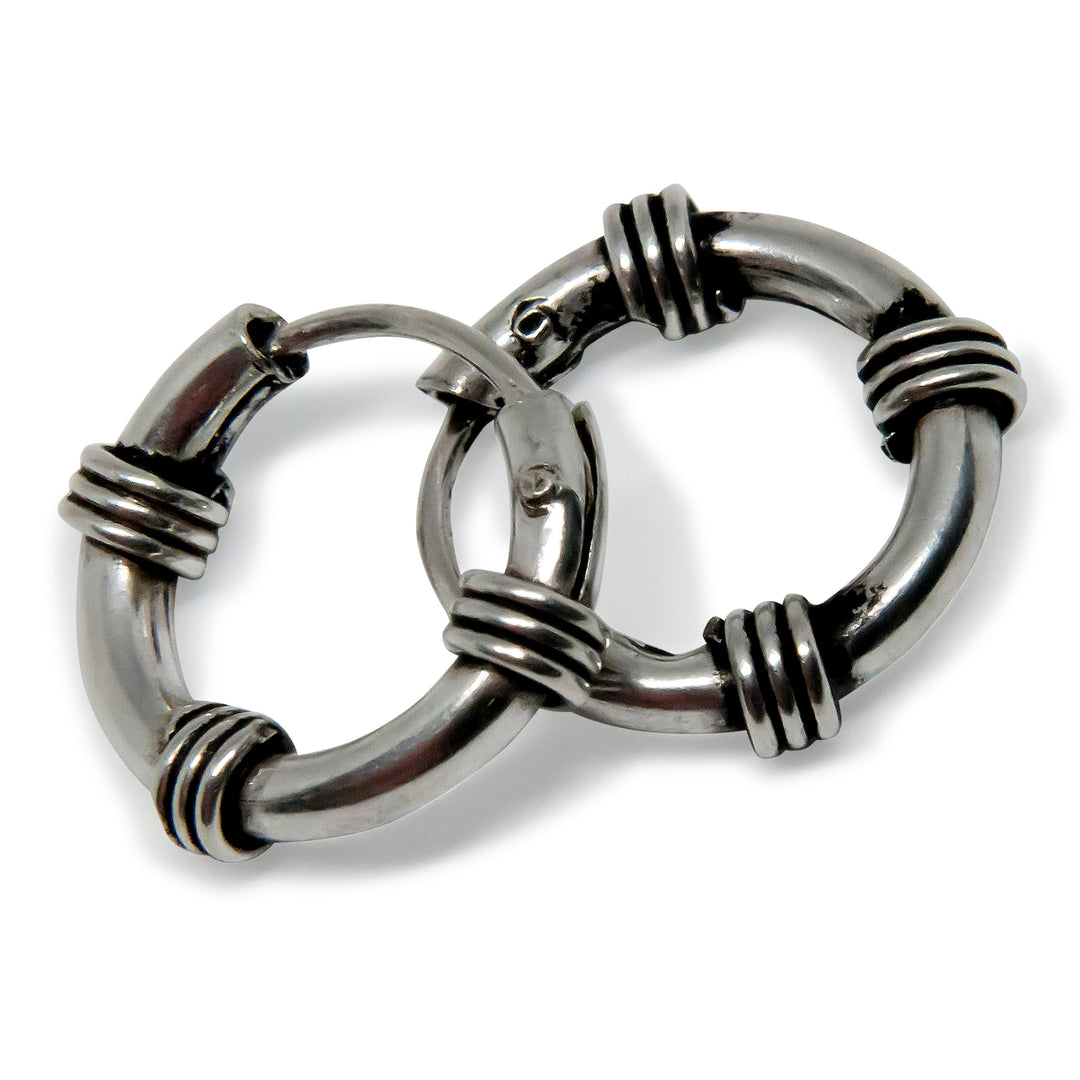 Find Øreringe, hoops med viklinger, sterlingsølv, 12 x 2 mm hos Beadhouse of Copenhagen i dag, med en altid hurtig levering!