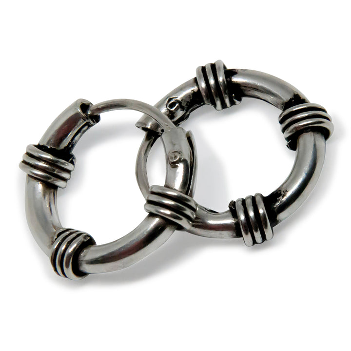 Find Øreringe, hoops med viklinger, sterlingsølv, 12 x 2 mm hos Beadhouse of Copenhagen i dag, med en altid hurtig levering!