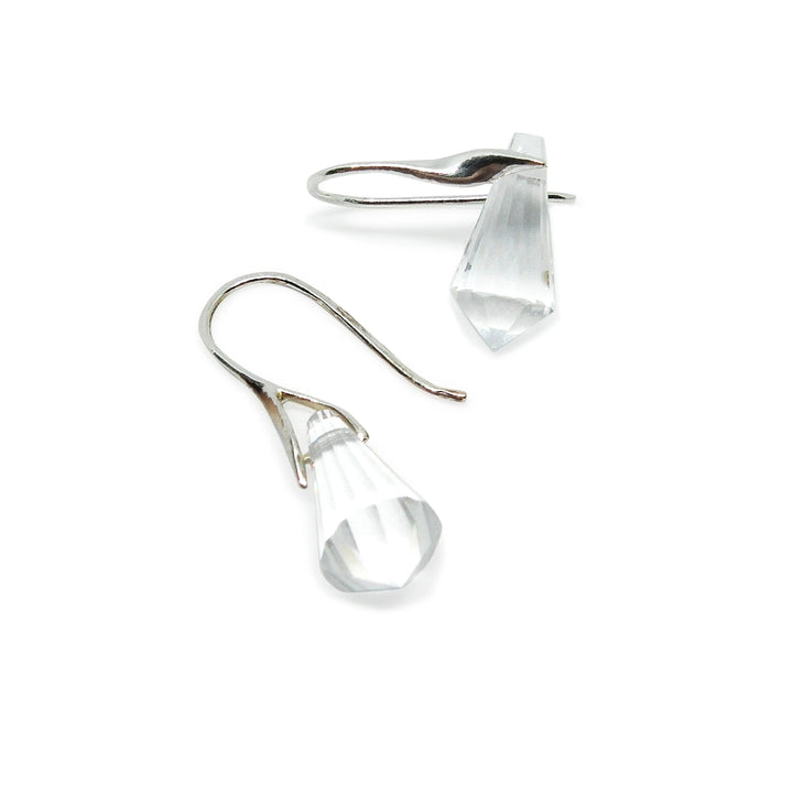 Øreringe med crystal drops, sterlingsølv og forgyldt sterlingsølv Beadhouse of Copenhagen