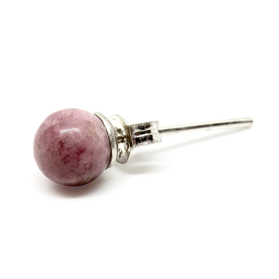 Øreringe, ørestikkere m. smykkesten, sterlingsølv og forgyldt, 6 mm Beadhouse of Copenhagen