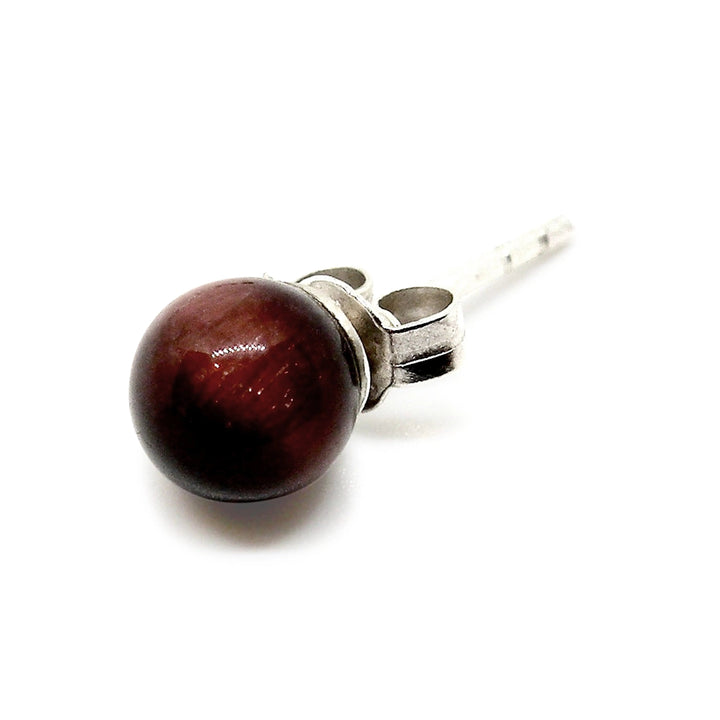 Øreringe, ørestikkere m. smykkesten, sterlingsølv og forgyldt, 6 mm Beadhouse of Copenhagen