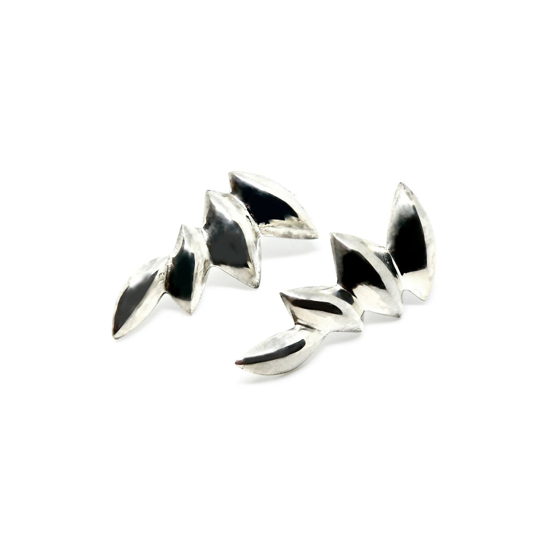 Øreringe, ørestikkere edgy, sterlingsølv, 37 mm Beadhouse of Copenhagen