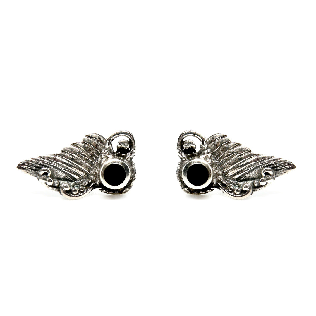 Find Øreringe, ørestikkere vinge med rund smykkesten, sterlingsølv, 14 mm hos Beadhouse of Copenhagen i dag, med en altid hurtig levering!