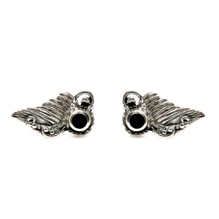 Find Øreringe, ørestikkere vinge med rund smykkesten, sterlingsølv, 14 mm hos Beadhouse of Copenhagen i dag, med en altid hurtig levering!
