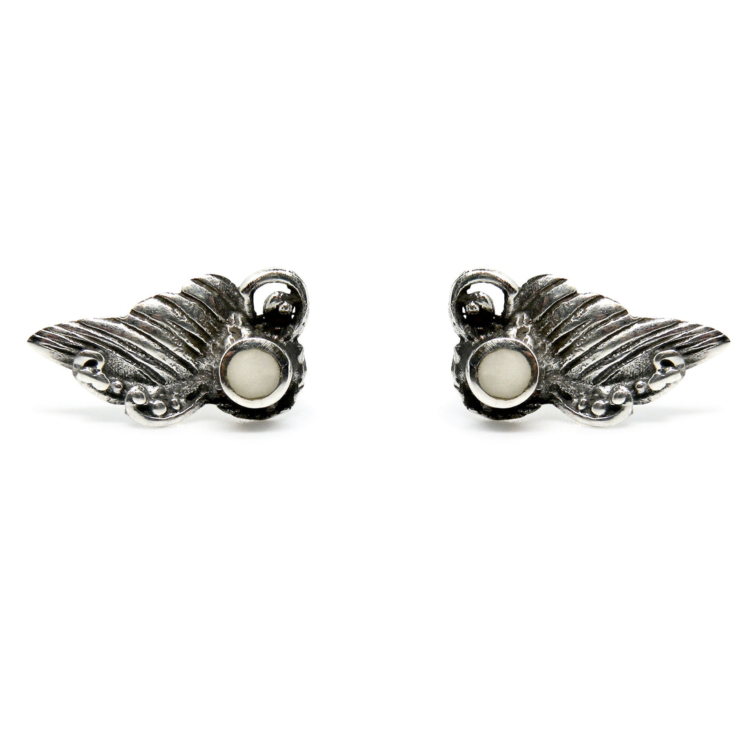 Find Øreringe, ørestikkere vinge med rund smykkesten, sterlingsølv, 14 mm hos Beadhouse of Copenhagen i dag, med en altid hurtig levering!