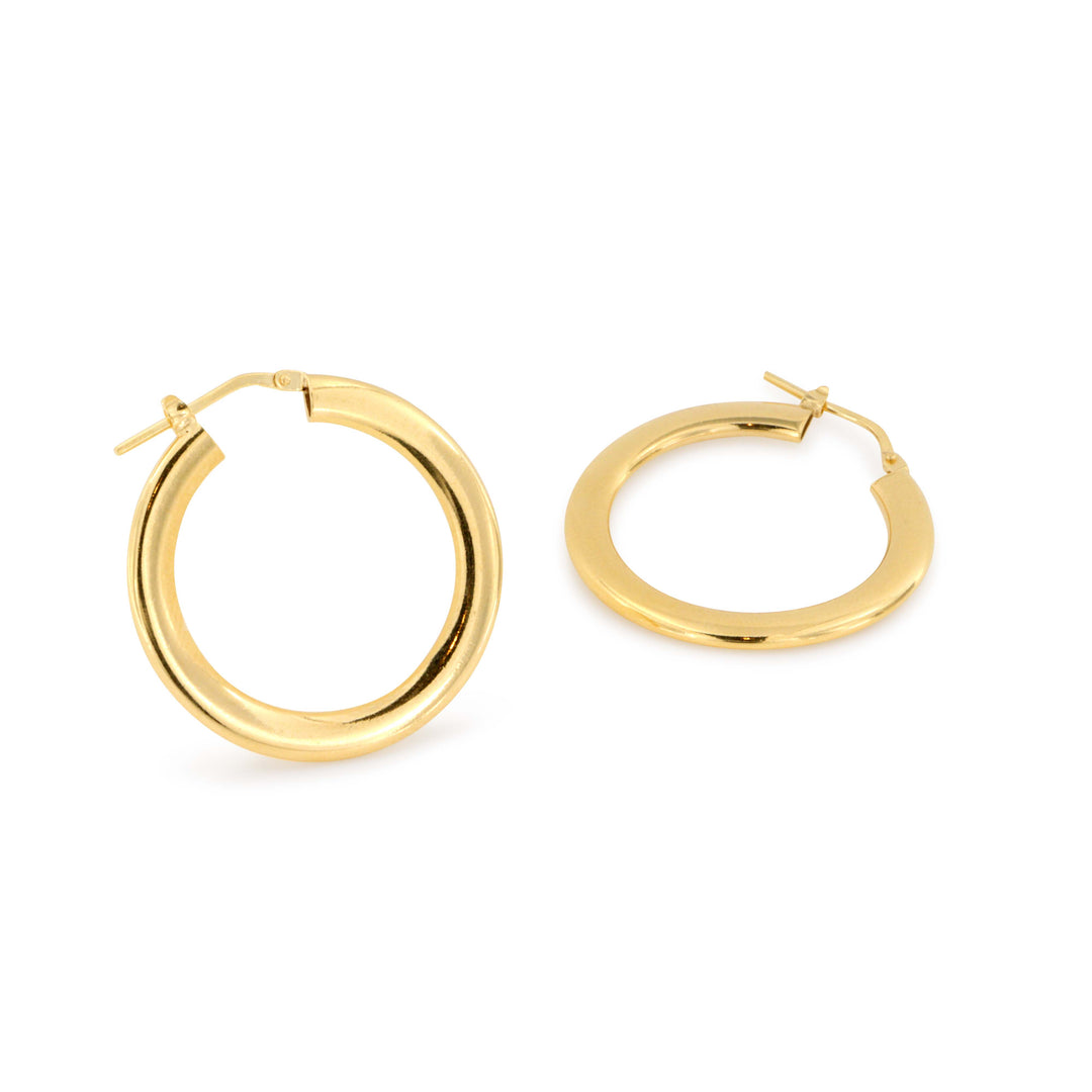 Find Øreringe, flad chunky hoop, forgyldt sterlingsølv, 25 x 4 x 2 mm hos Beadhouse of Copenhagen i dag, med en altid hurtig levering!