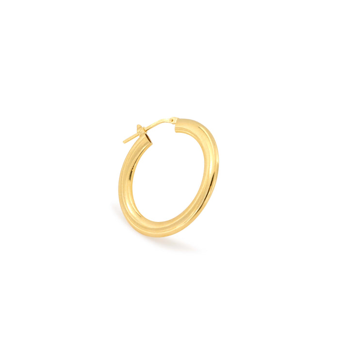 Find Øreringe, flad chunky hoop, forgyldt sterlingsølv, 25 x 4 x 2 mm hos Beadhouse of Copenhagen i dag, med en altid hurtig levering!